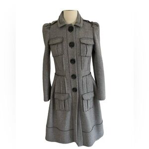 Sonia Rykiel Gray Wool Coat